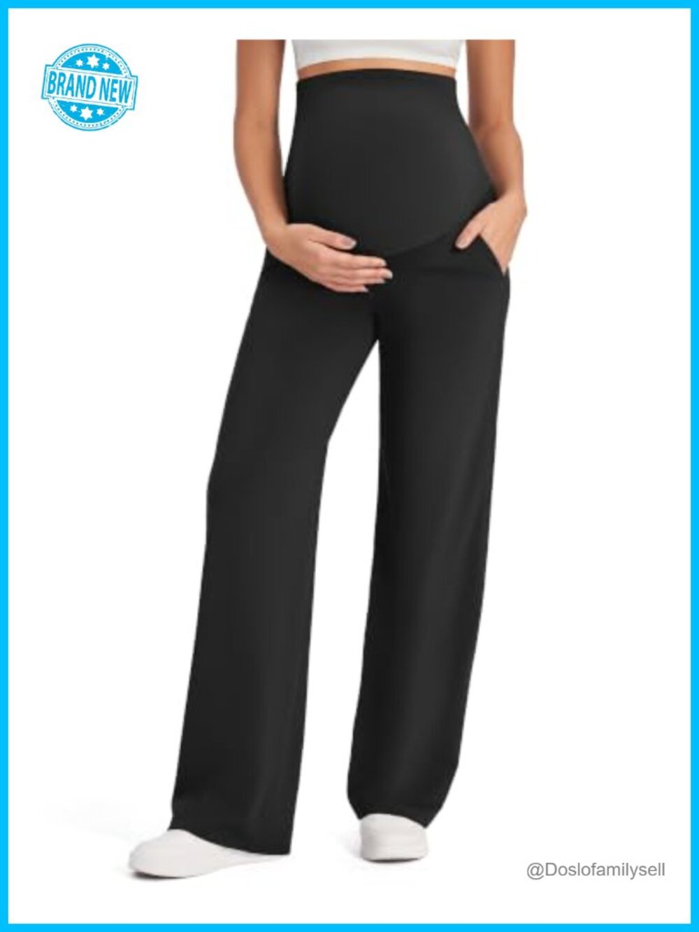 Maternity Yoga Pants Over Belly Work Trousers Casual